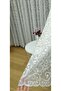 Shawl Pattern French Lace Tulle Curtain, 550x260, Sparse Pleat, 1/2