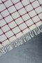 Claret Red Sofa Bed Sofa Cover Small Checkered - 2