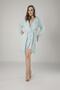 Women's Mint Green Lace Bambo Cotton Bathrobe