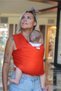 Tuniko Baby Carrying Shawl Orange (Wrap Sling) Hat and Pouch Are Gifts! - 8
