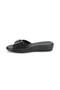 Women's Black Daily Anatomical Velcro Slippers 9863-4 - 5