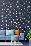 99 Pieces of Pink Tone Large and Small Round Shape Wall Stickers - 3