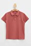 Striped Collar Polo T-shirt - 4