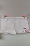 Baby Girl Cream Colored Rabbit Patterned Red Polka Dot Cotton Undershirt Boxer Briefs Underwear Set - 3