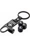 Opel Astra H after 2004 Metal Keychain and 4 Pieces Metal Valve Cap Set