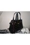 Women's Printed Black Color Bag 172 - 3