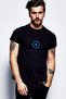 Ironman Arc Reactor Printed Black Men's Knitted Tshirt