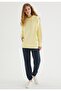 Women's Yellow Oversize Fit Hooded Sweatshirt