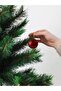 CHRISTMAS PINE TREE ORNAMENT, CHRISTMAS ORNAMENT, 3 CM 6-PIECE RED BALL - 2