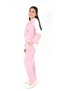Girl's Airobin Fabric Hooded Kangaroo Pocket Long Sleeve Top and Bottom Tunic Set - 2