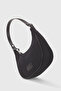 Women's Black Canvas Half Moon Handbag 242 - 3