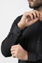 Men's Long Sleeve Shirt Slimfit Lycra Fabric Pa-179 Black Color - 7