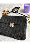 MBMH Straw Bag - Hand Knitted Straw Shoulder Bag with Strap Paper Rope - Gift Summer - 2
