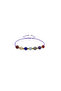 Natural Stone Arc Zodiac Bracelet Jasper-Amethyst-Agate-Aquamarine-Labradorite-Calcite-Lapis - 2