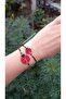 Miyuki Knitted Ladybug Figured Mother-Daughter Bracelet Set - 3