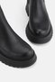 WOMEN'S BLACK GENUINE LEATHER THICK HEELED LONG BOOTS & BOOTIES - 2