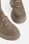WOMEN'S MINK SUEDE GENUINE LEATHER THICK HEEL CHELSEA BOOTS & BOOTIES - 5