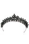 Leaf Model Bride Princess Crown, Bridal Queen Crown For Wedding Costumes green - 6