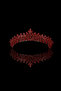 Leaf Model Bride Princess Crown, Bride Queen Crown Burgundy For Wedding Costumes - 6