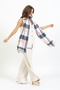 Plaid Wool Winter Shawl - 70x200 Cm - Durable Acrylic - 3