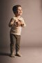 Baby Boy Lace-Up Velvet Sweatpants B2690A523Wn