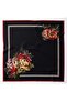 Large Size Silky Sura Rayon Scarf - Black - 120 X 120 cm