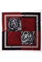 Large Size Silky Sura Rayon Scarf - Burgundy - 120 X 120 cm
