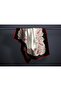 Large Size Silky Sura Rayon Scarf - Cream - Black - 120 X 120 cm - 2