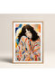 Single Framed Sitting Colorful Woman Painting Modern Art Poster Painting Tk/197 - 2