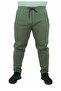 Large Size Zippered Sweatpants 3ip 11517 KHAKI