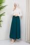 Sandy Crepe Fabric Eight Piece Wide Comfortable Skirt with Elastic Waist 20231 - 3