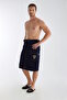 Pocket Embroidered Bamboo Cotton 2-Piece Velcro Bath Towel Set - 2