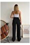 Fabric Black Trousers Loose Paca Pants - 3