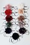 Flower Choker Rose Necklace Genuine Leather Laced - 3