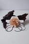 Flower Choker Rose Necklace Genuine Leather Laced - 2