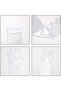 Long Satin Bridal Wedding Gloves For Women Long Prom Party Gloves Off White - 6