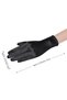Short Ankle Length Shiny Satin Bride Costume Gloves Bridal Gloves For Party And Special Nights Black - 6
