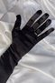 Long Bridal Gloves Satin Wedding Costume Gloves Satin Gloves For Opera and Prom Black - 3