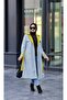 9981 - Double Color Hijab Trench Coat Blue - 3