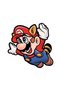 9 x 9cm Flying Mario Sticker Super Mario Motor Car Helmet Laptop Sticker