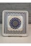 PCS SQUARE BLUE DESSERT/CAKE PLATE PORCELAIN PORCELAIN 18,5x18,5cm 1 PIECE