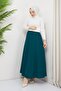 Sandy Crepe Fabric Eight Piece Wide Comfortable Skirt with Elastic Waist 20231 - 8