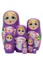 Wooden Matryoshka Baby Set of Seven Purple - 2