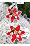 Imported Luxury Christmas Snowflake Gift Boxed Snowman Santa Claus Ornament Adjustable Ring Set