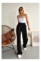 Fabric Black Trousers Loose Paca Pants - 2
