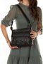 WOMEN'S BLACK VERY EYE WASHED LEATHER CROSSBODY BAG WIDTH 30 CM SIZE 24 CM - 4