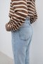 Women's Light Blue Snow Washed High Waist Denim Mom Jeans 2024 - 3