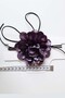 Choker Flower Necklace Rose Necklace Chocker Fabric Necklace Leather Lace-up Necklace - 6