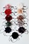 Flower Choker Rose Necklace Genuine Leather Laced - 3
