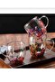 Flower Patterned Heat ResIstant Borosilicate Flower Cup - Double Sided Coffee Cup
